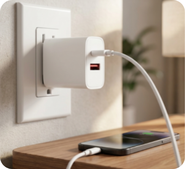 More versatile: power two devices at once, easy universal plug-in, complete charging solution, fast daily power